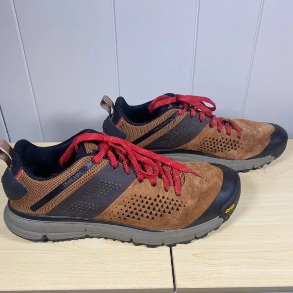 Danner Trail 2650 Mens Hiking Shoes Brown Red Vibram Low Top Size 13 - Picture 9 of 12